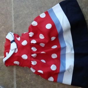 Toddlers dress. Red, white, blue. Size 12M